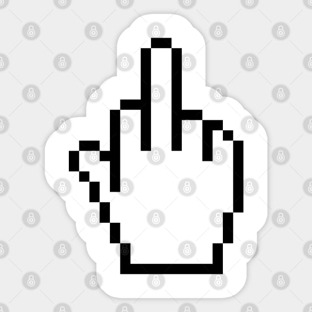 Middle Finger Cursor Sticker by Ven0mBlast